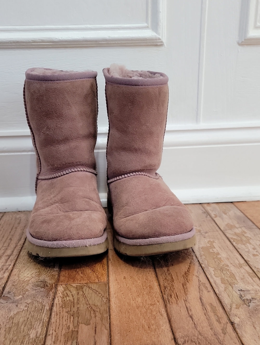 UGG Women's Suede Mid-Calf Boots in Dusty Mauve